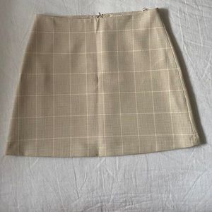Aritzia Wilfred Classic Plaid Mini Skirt